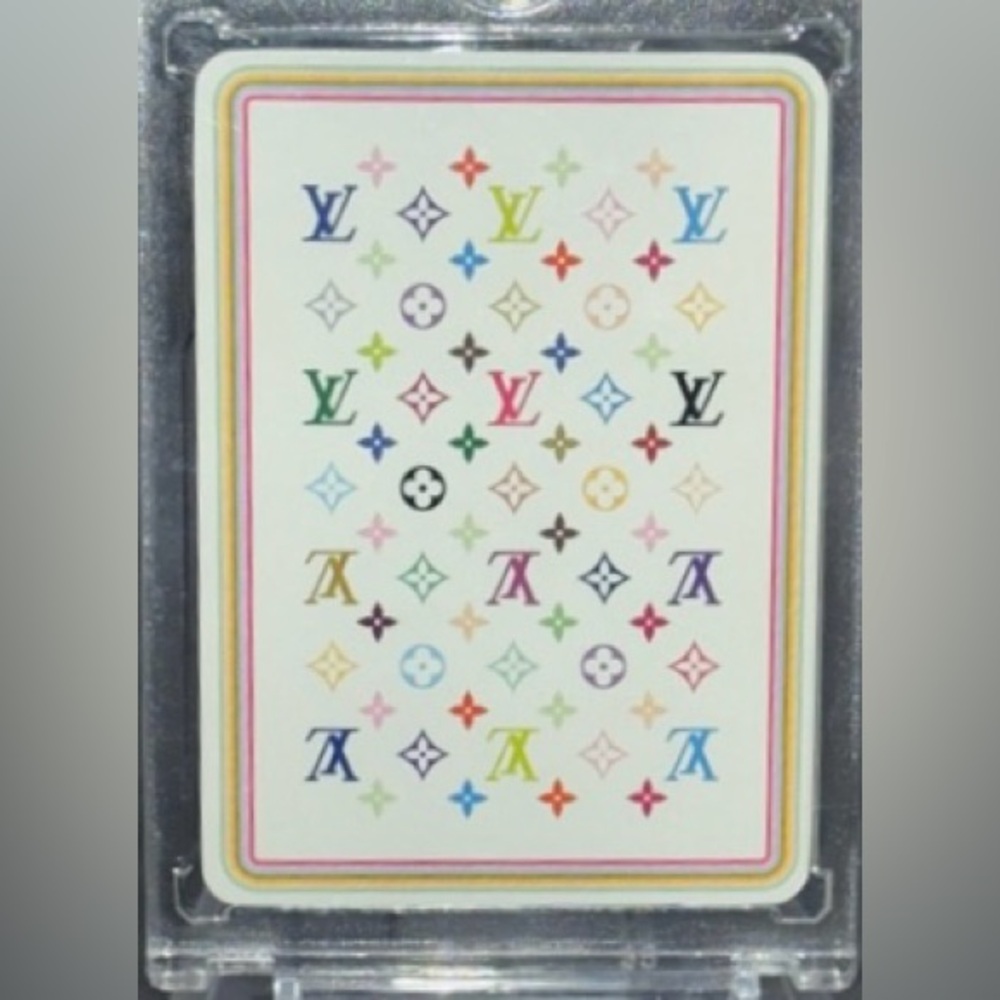 Louis Vuitton x Murakami 2003 LTD EDT White Monogram Playing Card 10 of ❤️